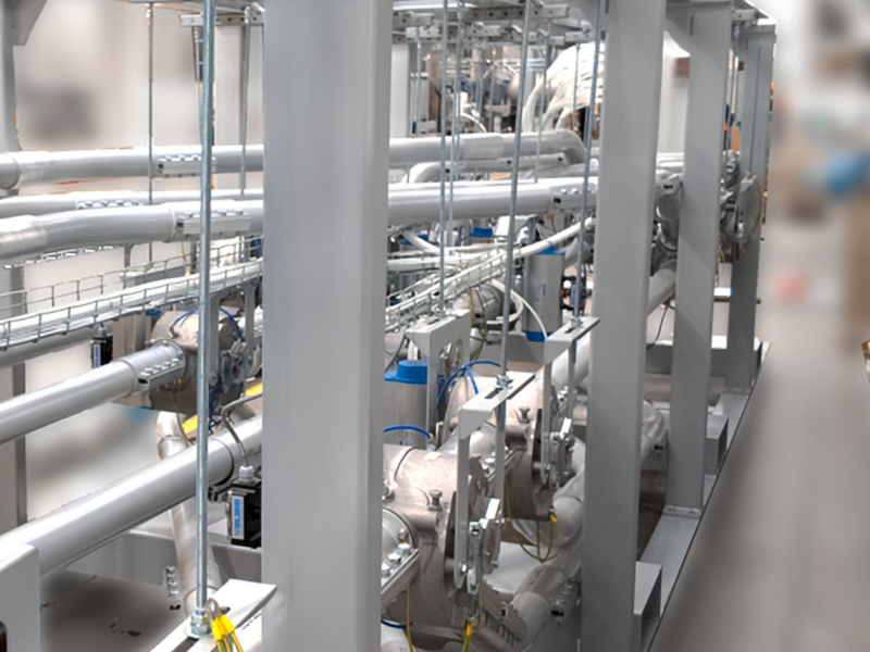 Feeding system to pouch maker